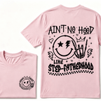 Ain't No Hood Like Step-Fatherhood T-Shirt – Funny Step-Dad Gift, Retro Father's Day Apparel, Perfect for Cool Dads