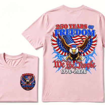Custom Your Year Flag Vintage 250 Years American 1776 2026 250th USA Birthday EST.Year T-Shirt