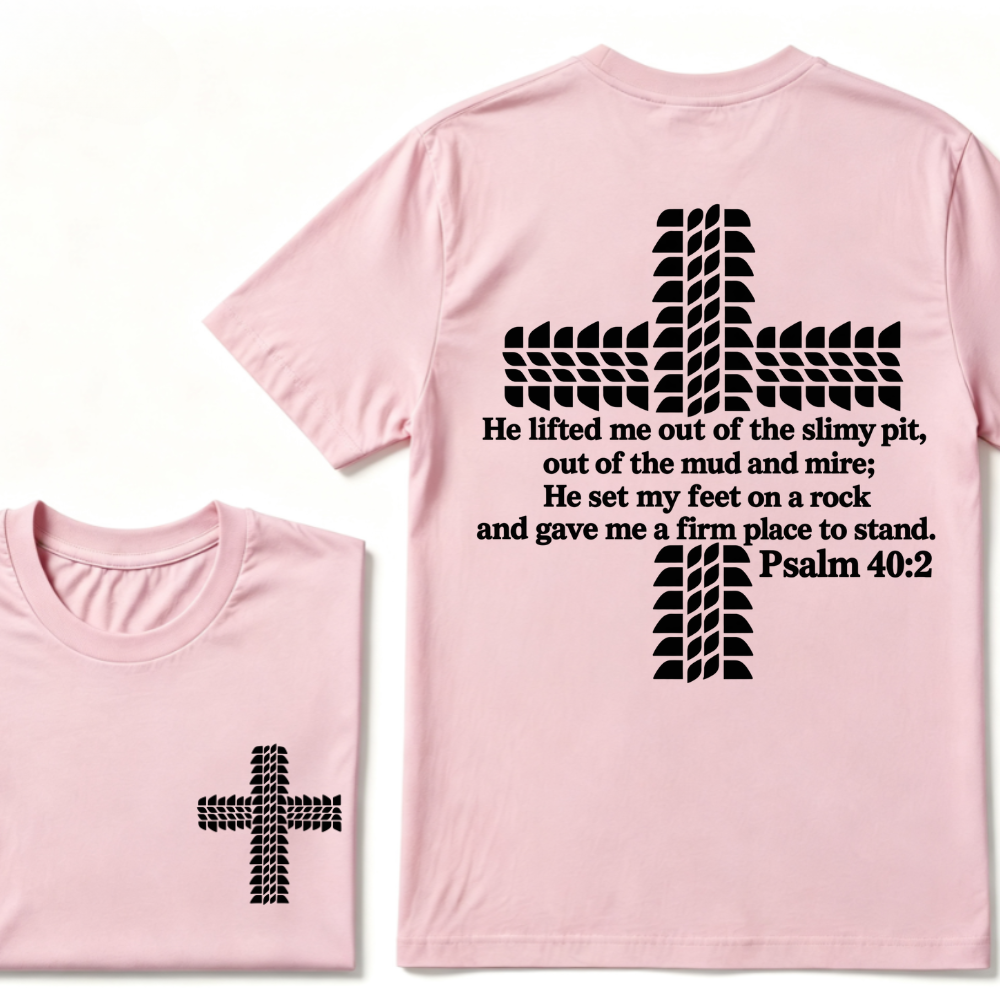Religion Cross Jesus Bible Wheelmarks Psalm Unisex T-shirt