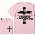 Religion Cross Jesus Bible Wheelmarks Psalm Unisex T-shirt