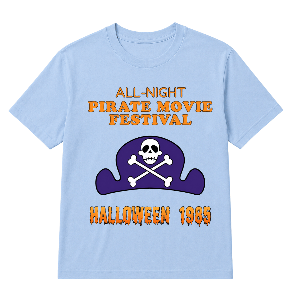 ALL-NIGHT Pirate Movie Festival HALLOWEEN 1985 EST.Year T-Shirt
