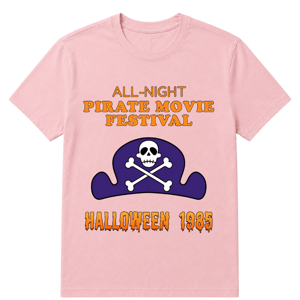 ALL-NIGHT Pirate Movie Festival HALLOWEEN 1985 EST.Year T-Shirt