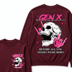 Retro Gen X The Badasss Generation Before All You Sissies Kids Sweatshirts