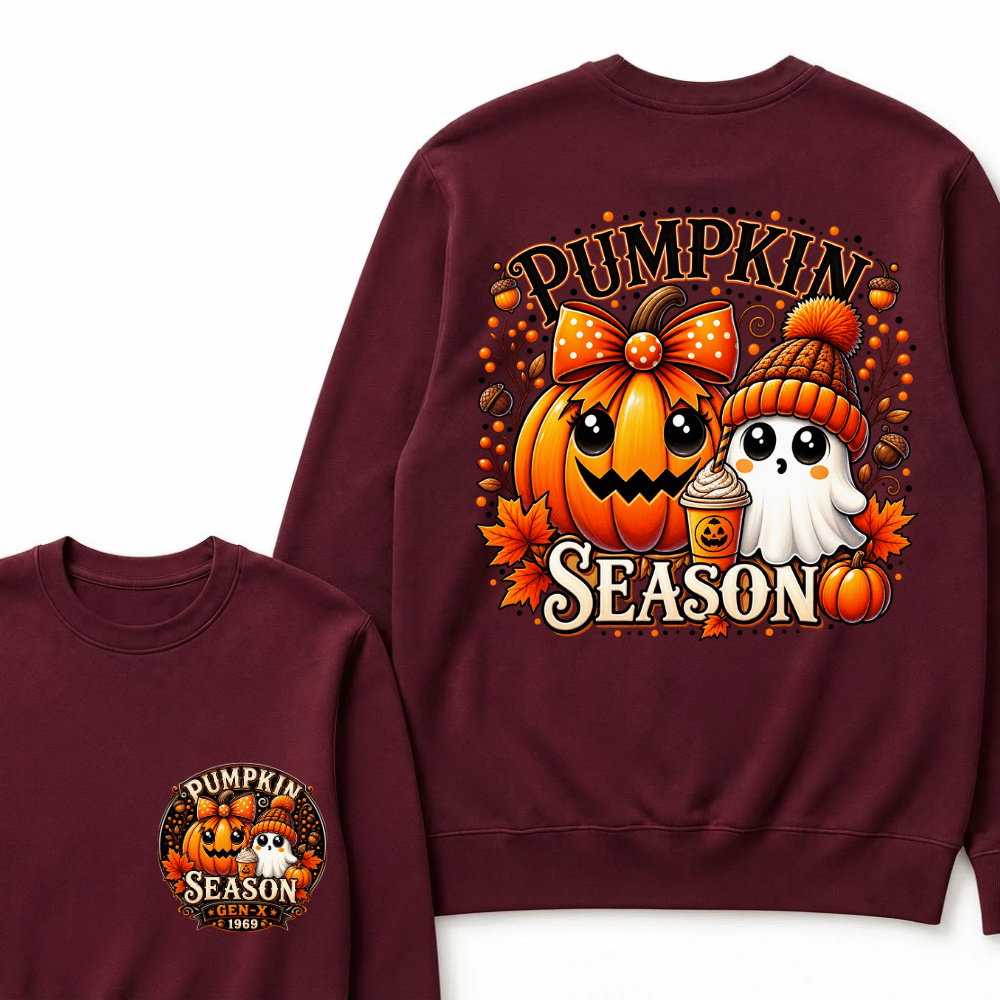 Custom Your Year Gen X EST.Year Halloween Pumpkin Season Sweatshirts