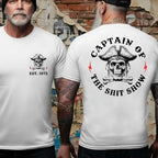 Custom Year Captain of the Shit Show Print T-Shirt