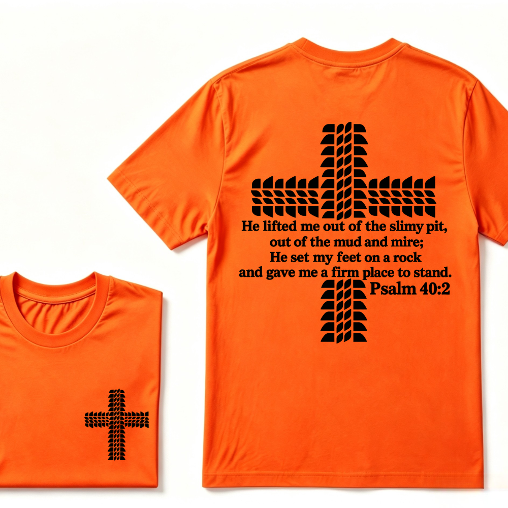 Religion Cross Jesus Bible Wheelmarks Psalm Unisex T-shirt